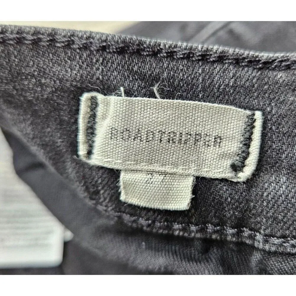 Madewell‎ Womens Size 27 Road Tripper Black Grey Skinny Denim Jeans
